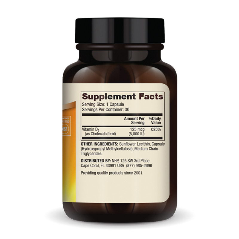 Liposomal Vitamin D3 5000 IU - 30 caps (До 08.26)
