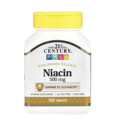 Niacin 500 mg - 100 tabs