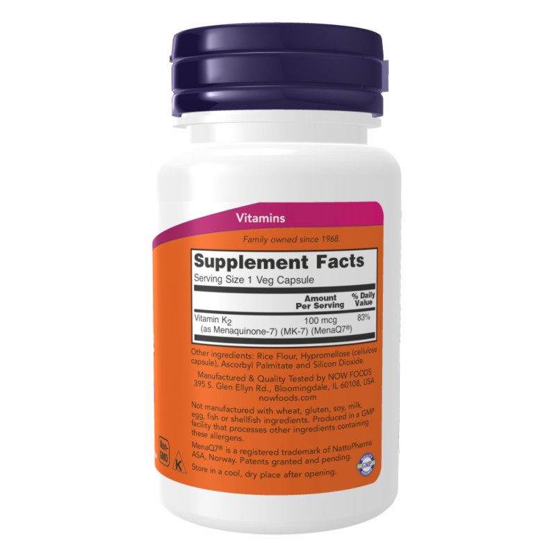 Vitamin K-2 (MK7) 100 mcg - 60 vcaps