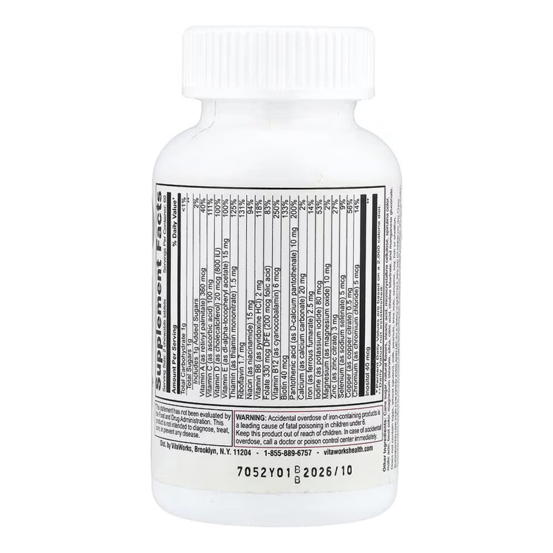 VitaWorks Kids Multivitamin with Iron - 120 chewables