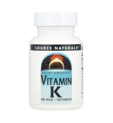 Vitamin K 500 mcg - 100 tabs