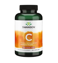 Vitamin C with Rose Hips 1000 mg - 90 caps (Пошкоджена банка)