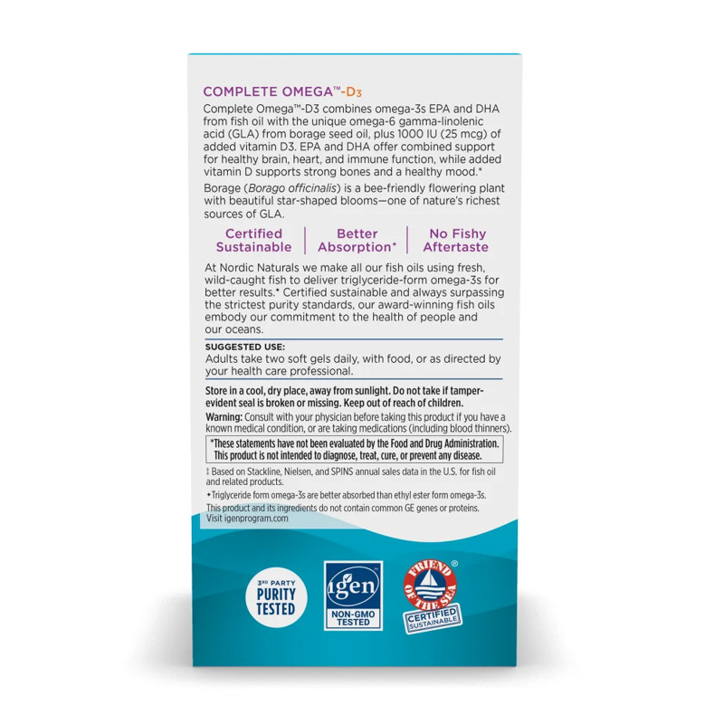 Complete Omega-D3 - 60 softgels