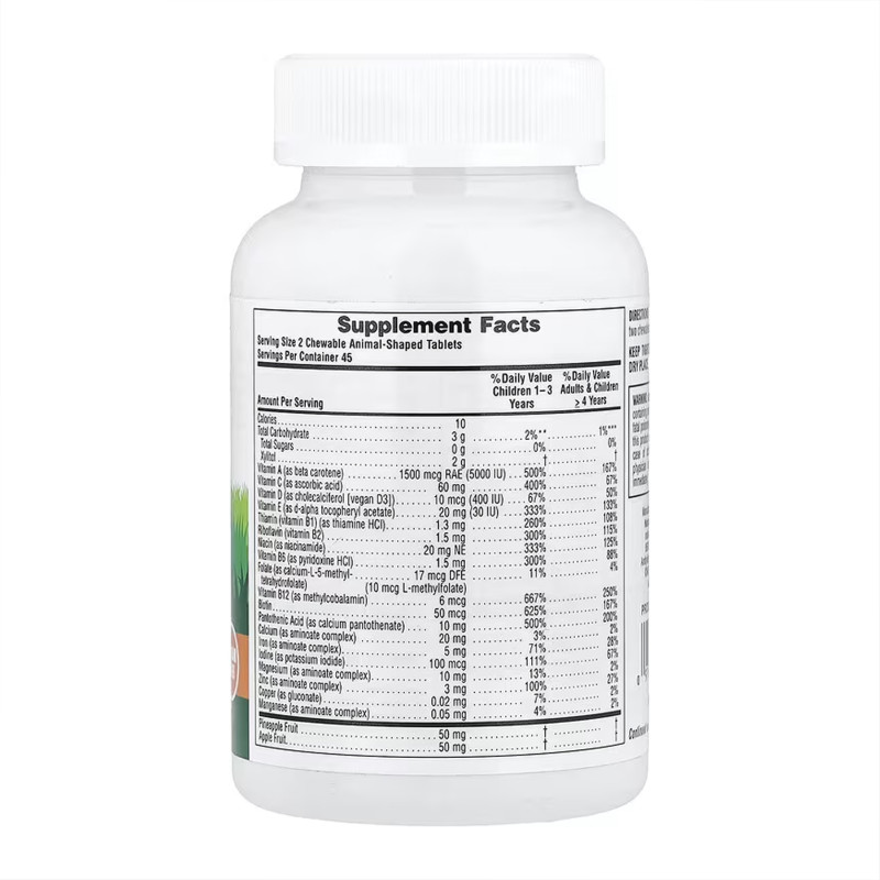Animal Parade®, Multivitamin, Children's Chewable Supplement - 90 tabs Cherry, Grape & Orange