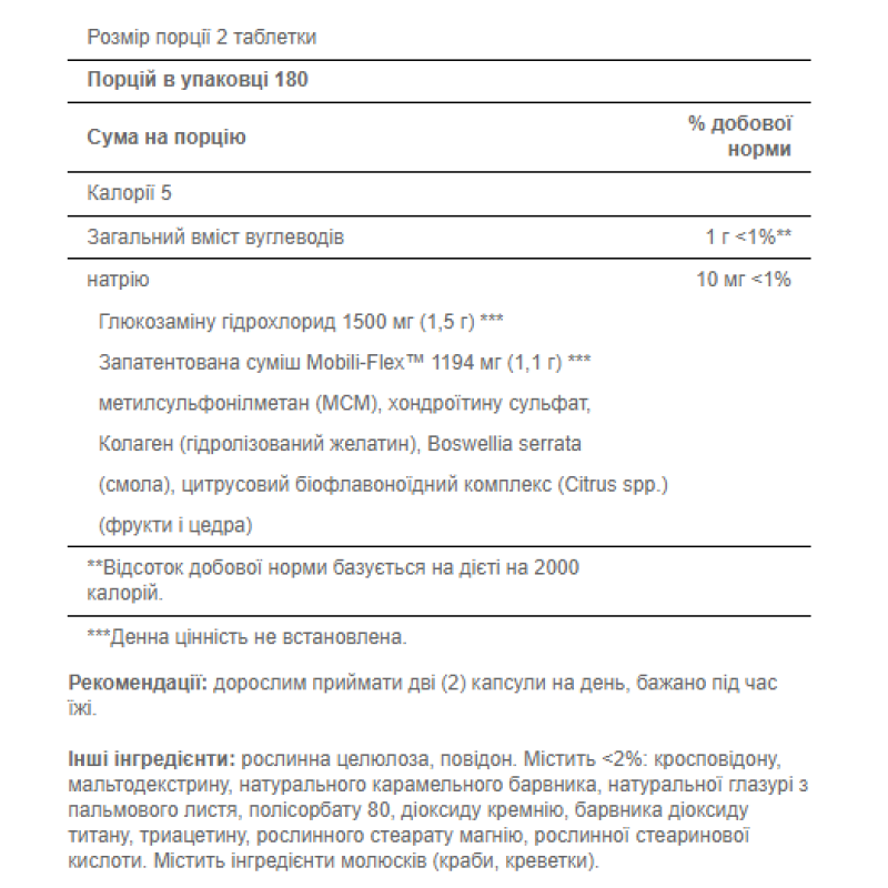 Glucosamine Chondroitin MSM Triple Strength - 90 caplets (Пошкоджена банка)