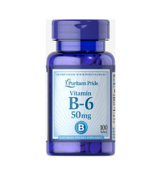 Vitamin B-6 (Pyridoxine Hydrochloride) 50 mg - 100 tabs