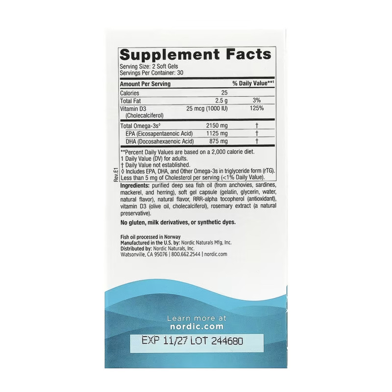 Ultimate Omega 2X D3 - 60 softgels
