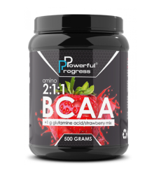 BCAA 2:1:1 + Glutamine - 500g Strawberry