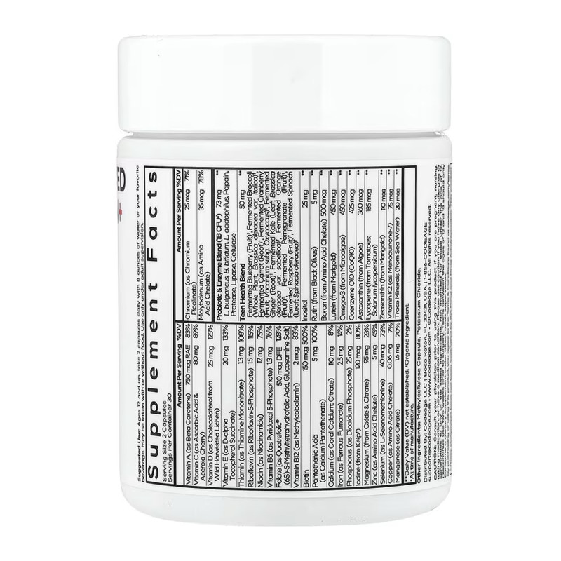 Teens Fermented Multivitamin - 60 vcaps