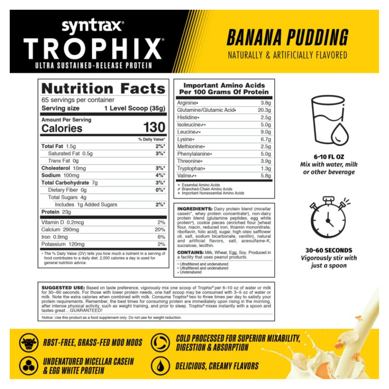 Trophix - 2270g Banana Pudding