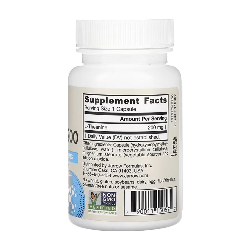 Theanine 200mg - 60 vcaps