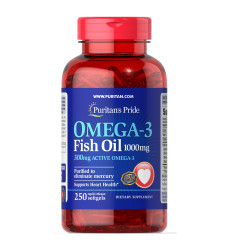Omega 3 1000mg - 250softgels (Пошкоджена кришка)