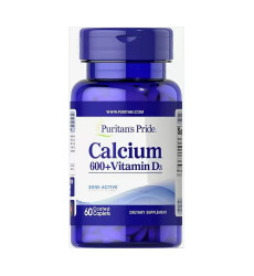 Calcium Carbonate 600mg + D3 125IU - 60 coated caplets