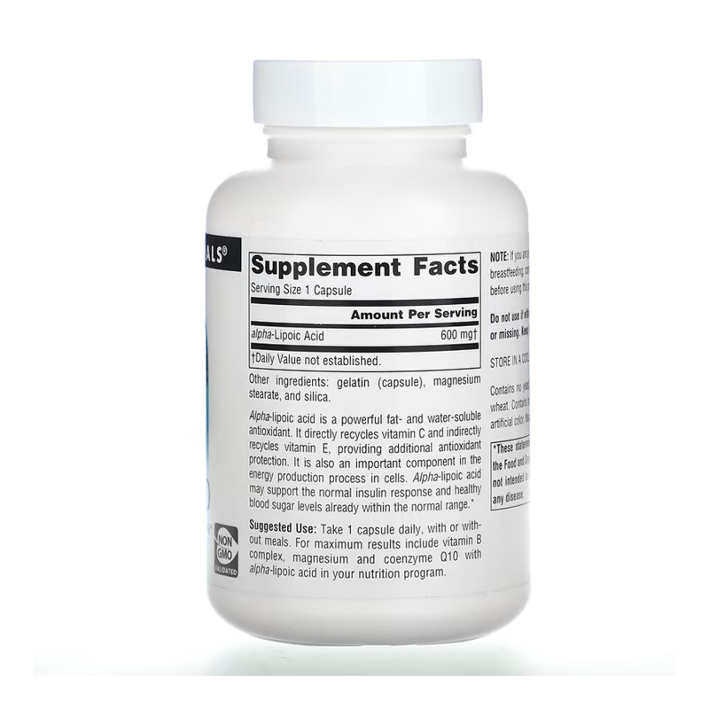 Alpha Lipoic Acid 600mg - 60 caps (Пошкоджена банка)