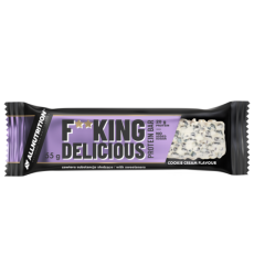 F**king delicious Protein Bar - 15x55g White Chocolate Cookies cream
