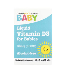 Liquid Vitamin D3 for Babies 10 mcg (400IU) - 10 ml