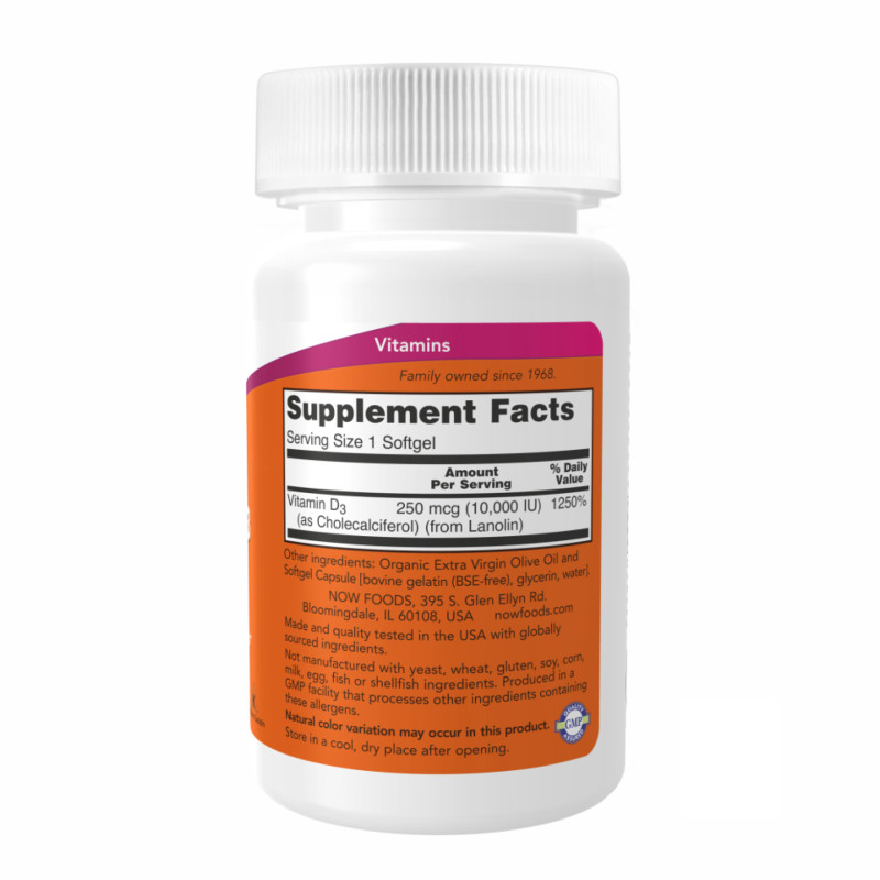 VIT D-3 10,000 IU - 120 sgels (Пошкоджена банка)