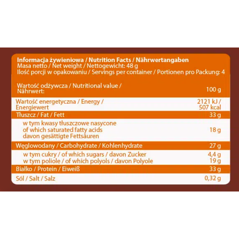 Nut Love 4Pieces - 48g Milk Choco Peanut (Поштучно)