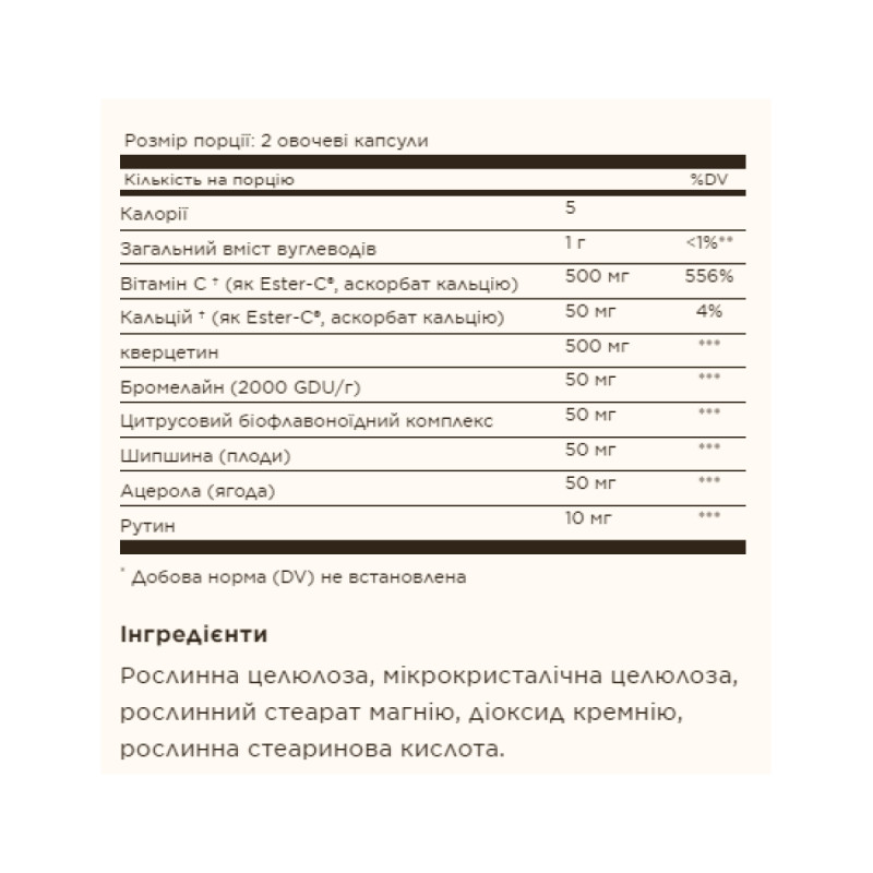 Quercetin Complex with Ester-C® Plus - 50 vcaps