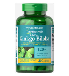 Ginkgo Biloba Standardized Extract 120mg - 200caps