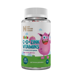 Vitamins C&D+Zinc - 60 gummies