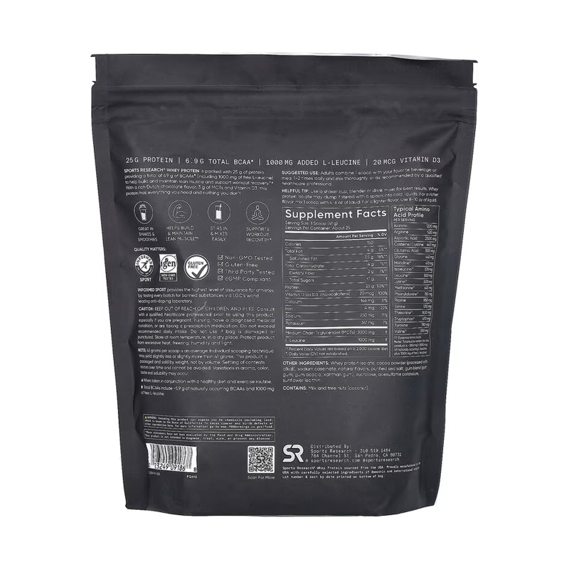 Whey Protein Isolate - 1030g Chocolate (Пошкоджена етикетка)