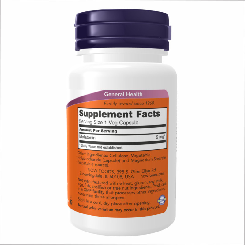Melatonin 5 mg - 60 vcaps (Пошкоджена етикетка)