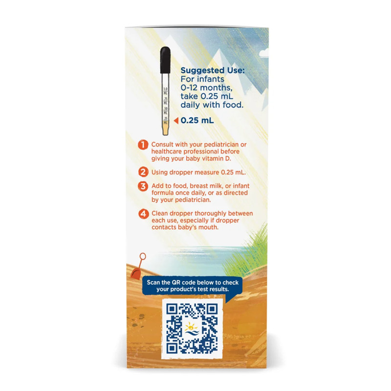 Baby's Vitamin D3 Liquid - 22.5 ml (Пошкоджена банка)