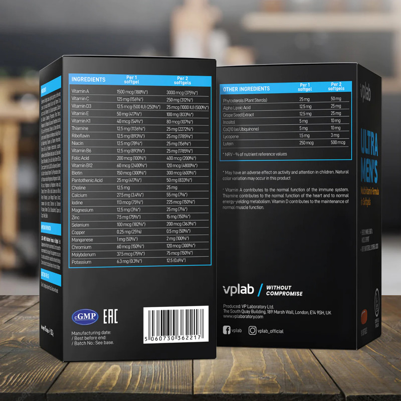 Ultra Men's Multivitamin - 90 softgels