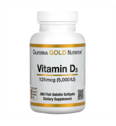 Vitamin D3 125mcg (5000IU) - 360 fish softgels