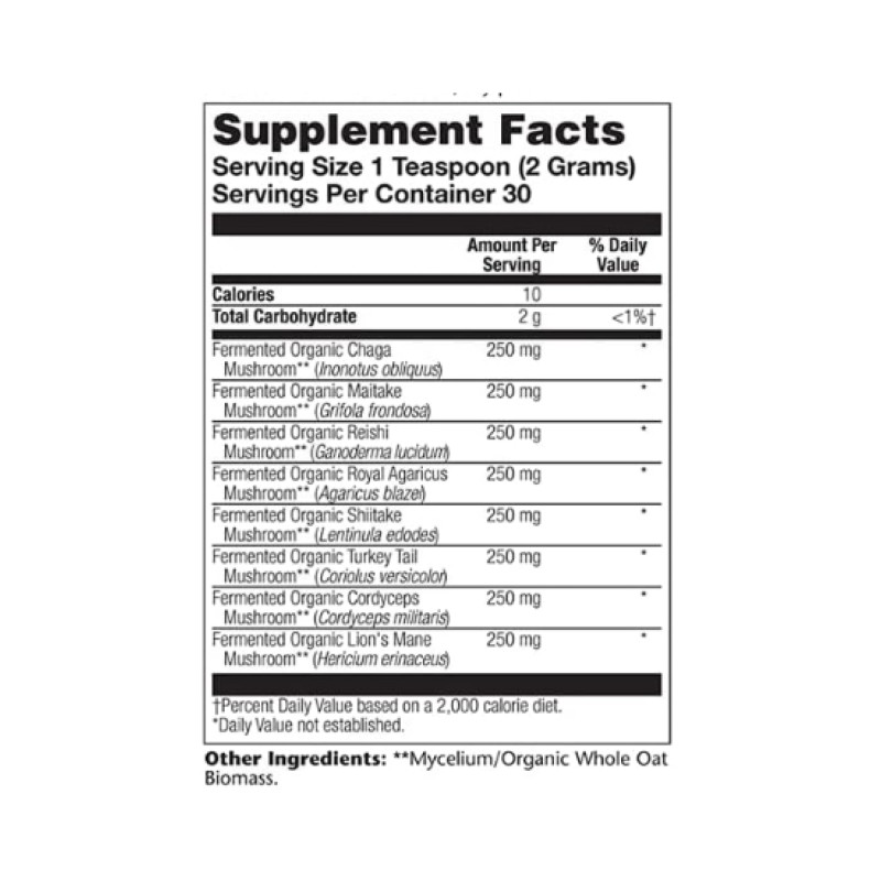 Organic Fermented Mushroom Complete 2000mg - 60g