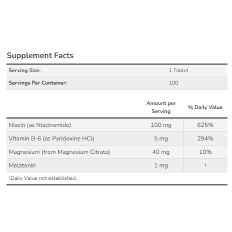 Melatonin 1 mg - 100 tabs