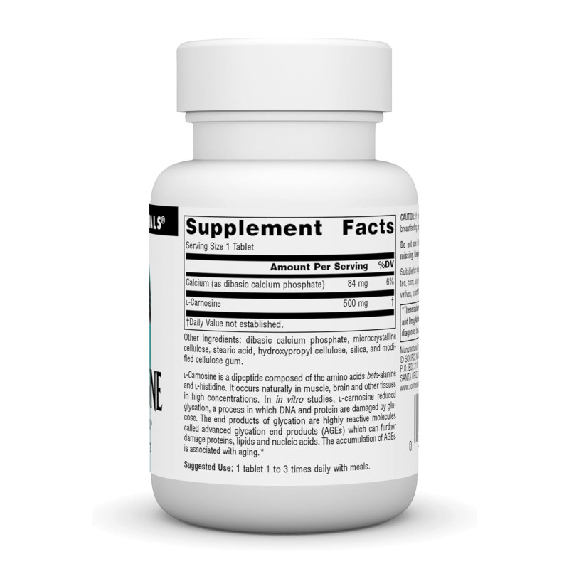 L-Carnosine 500 mg - 30 tabs