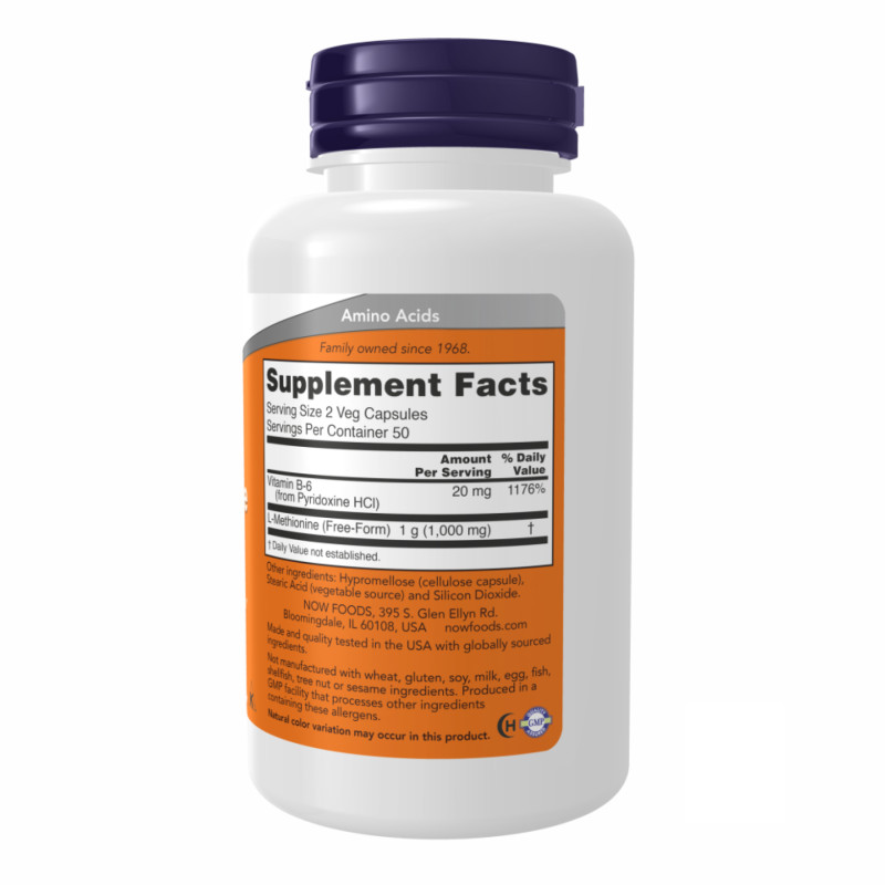L-Methionine 500mg - 100 caps