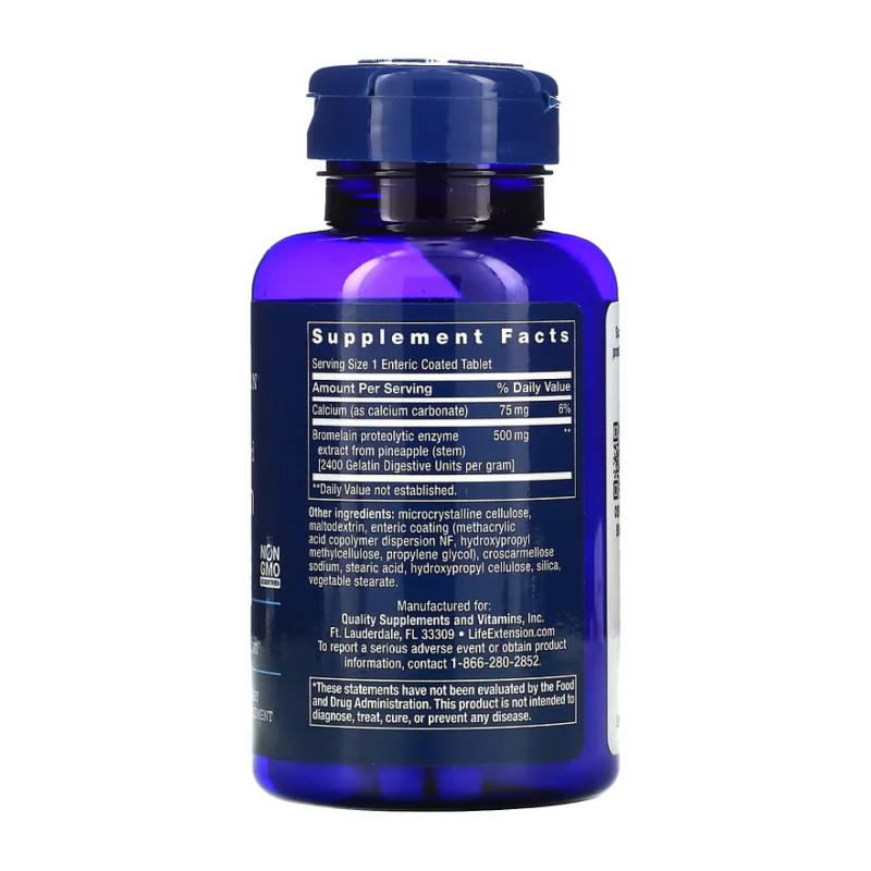Specially-Coated Bromelain 500 mg - 60 tabs