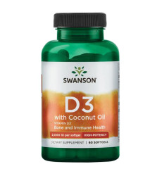 D-3 Coconut oil 2000IU - 60 soft