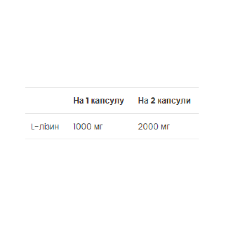 L-Lysine - 90 caps