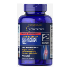 Glucosamine Chondroitin MSM Triple Strength - 90 caplets (Пошкоджена банка)