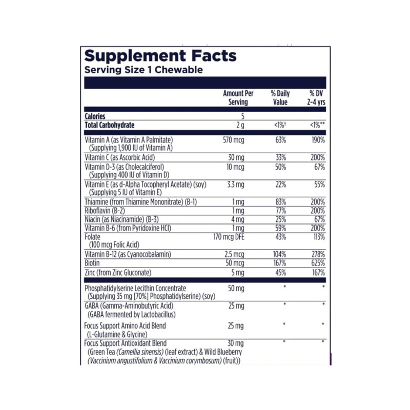 Focus-Saurus - 30 chewables Grape (До 04.27)