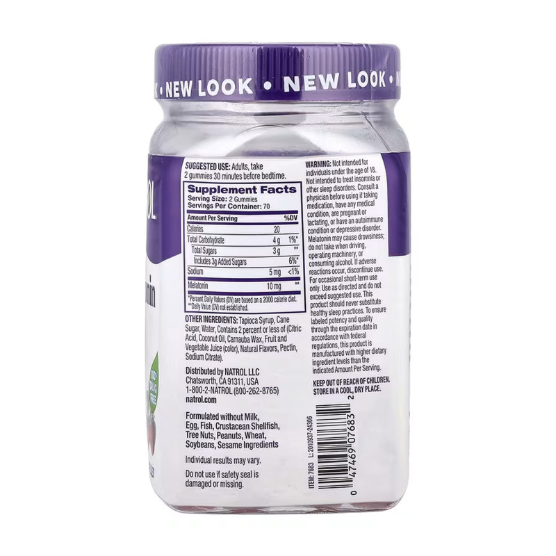 Melatonin 10mg - 140 gummies