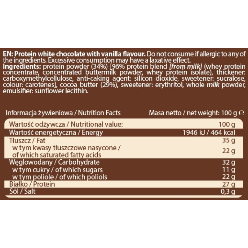 Protein Chocolate - 100g Milk Flavour