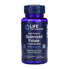 High Potency Optimized Folate 8500 mcg DFE - 30 tabs (До 03.27)