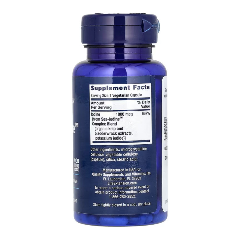 Sea-Iodine™ 1000mcg - 60 vcaps (Пошкоджена етикетка)