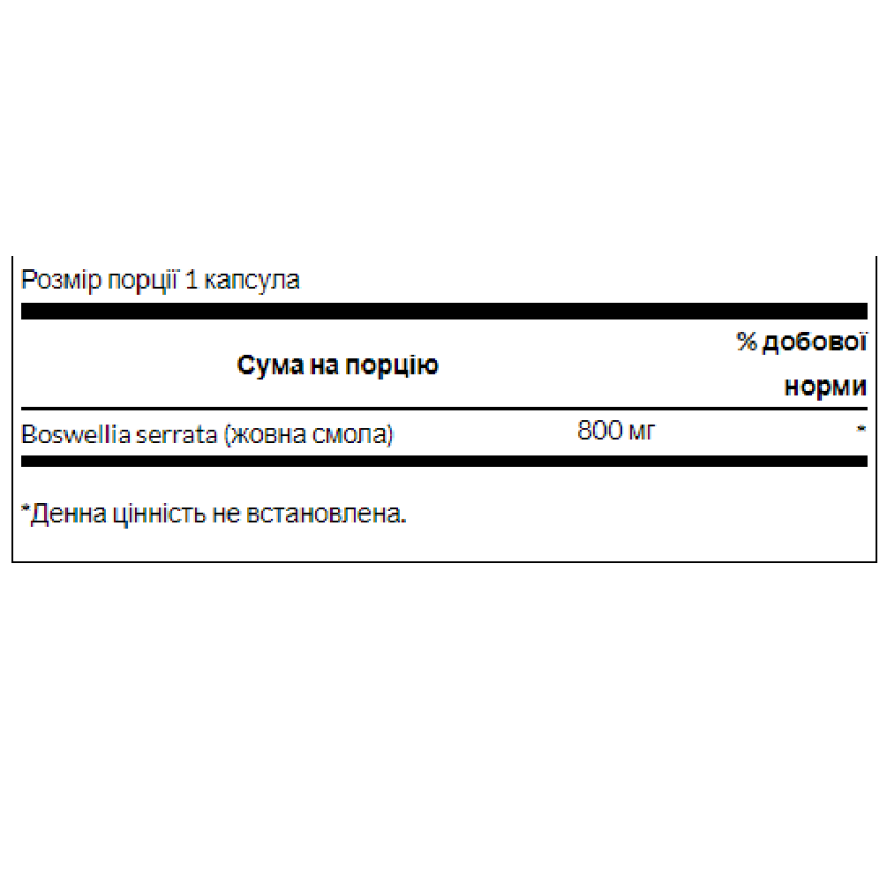 Boswellia Double Strength 800 mg - 60 Caps (Пошкоджена кришка)