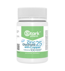 Zinc Glycinate 25 with Copper - 100 tabs