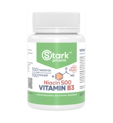 Stark Niacin Vitamin B3 with Flush 500mg - 100 tabs