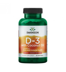 D3 with Coconut oil 5000iu - 60 softgels