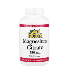 Magnesium Citrate 150mg - 360 caps