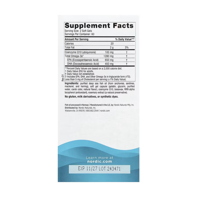 Ultimate Omega+CoQ10 - 120 softgels