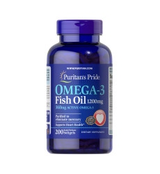 Omega-3 Fish Oil 1200 mg (360 mg Active Omega-3) - 200 softgels